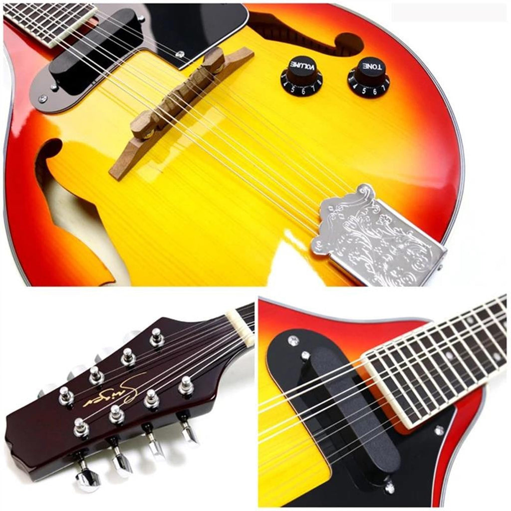 8 Strings Sunburst Mandolin Instrument L3368