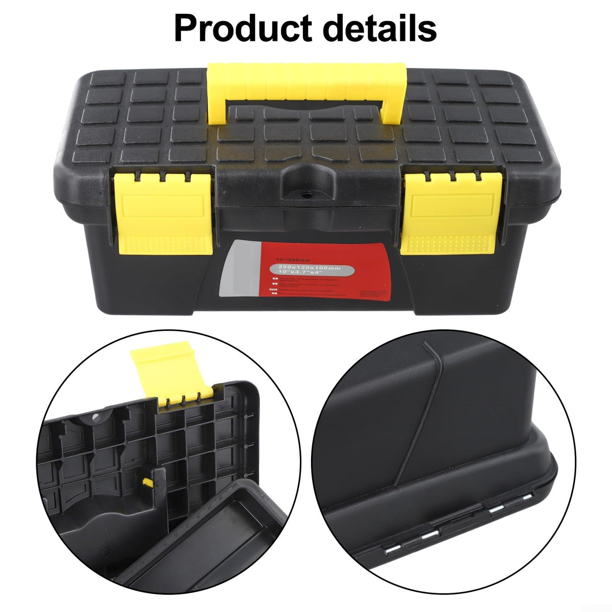 10 Inch 2-Tier Plastic Toolbox Q69962