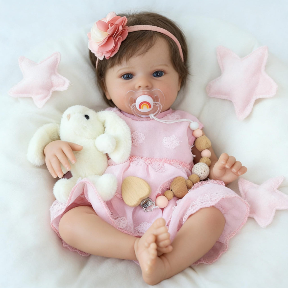 20 Inch Lifelike Reborn Baby Doll Girl with Soft Weighted Body K544201