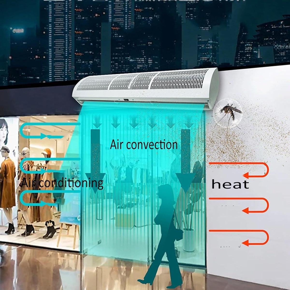 Air Curtain 120cm V94563