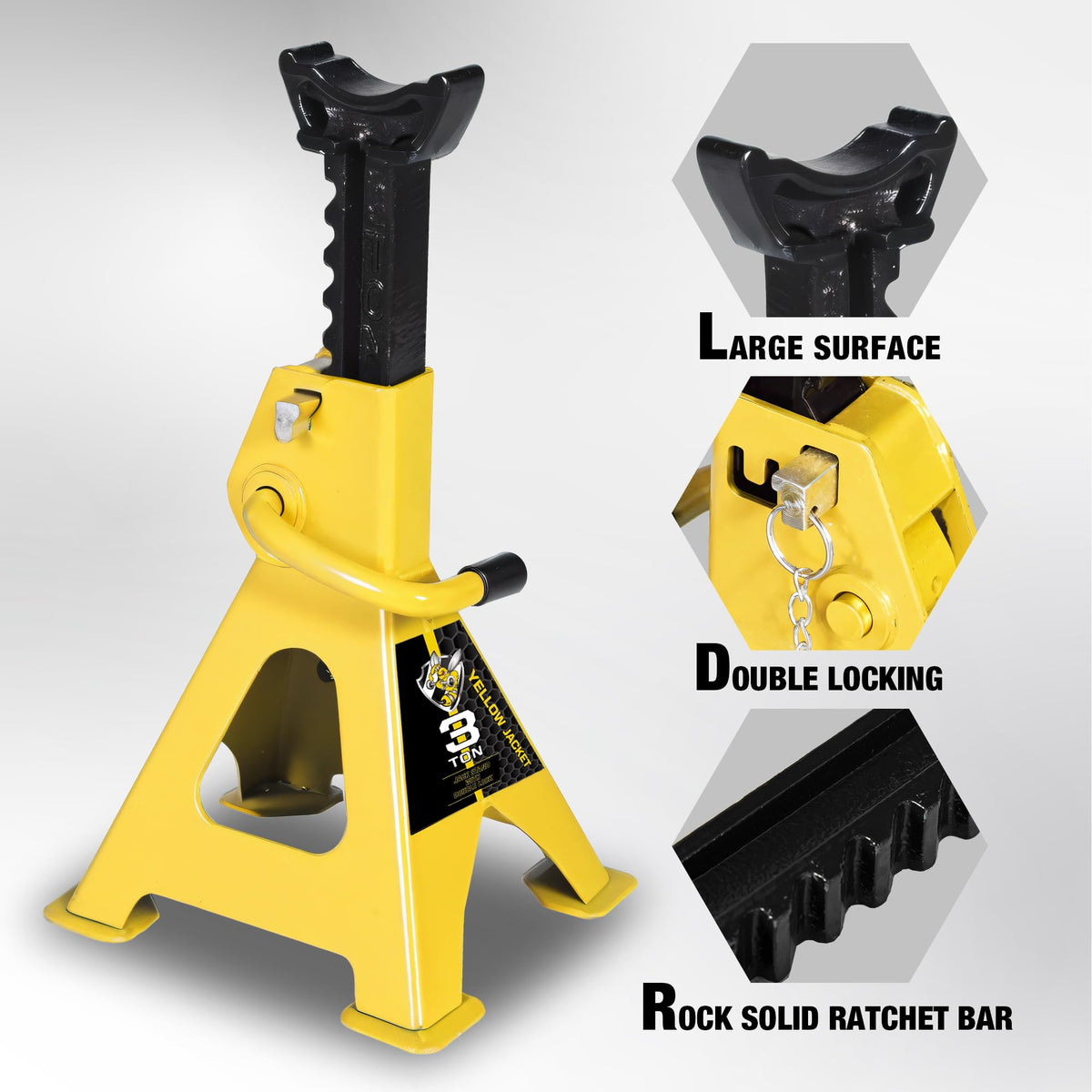 3 Ton Low Profile Aluminum and Steel Floor Jack with Jack Stands O7149
