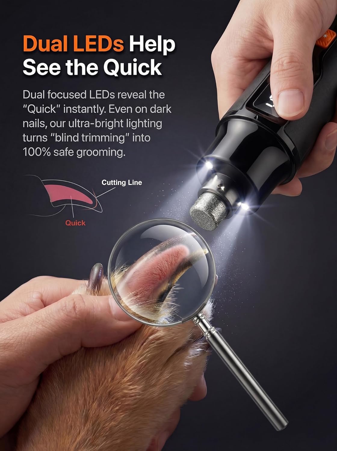 Ultra Quiet Dog Nail Grinder R792