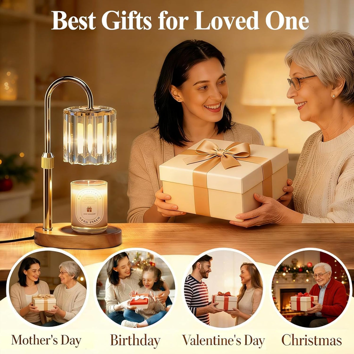 Candle Warmer Lamp with Timer and Dimmer Y851358