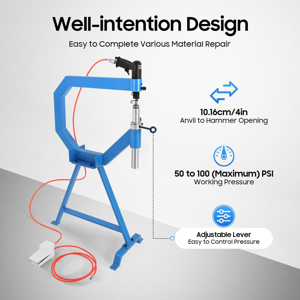 Pneumatic Planishing Hammer with Stand and Pedal D41418