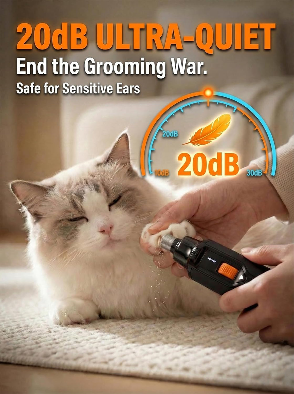 Ultra Quiet Dog Nail Grinder R792