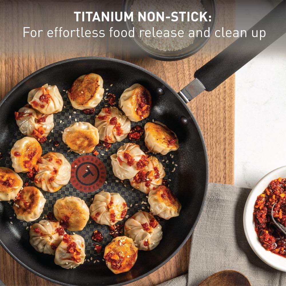 Hard Anodized Nonstick Fry Pan Set, 2-Pack O871