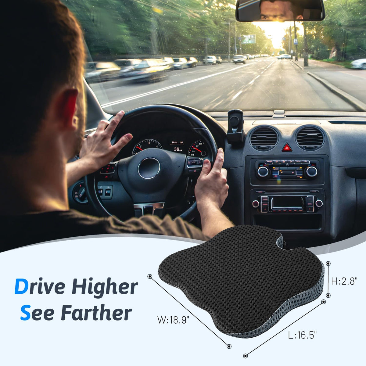 Wedge Car Seat Cushion B525