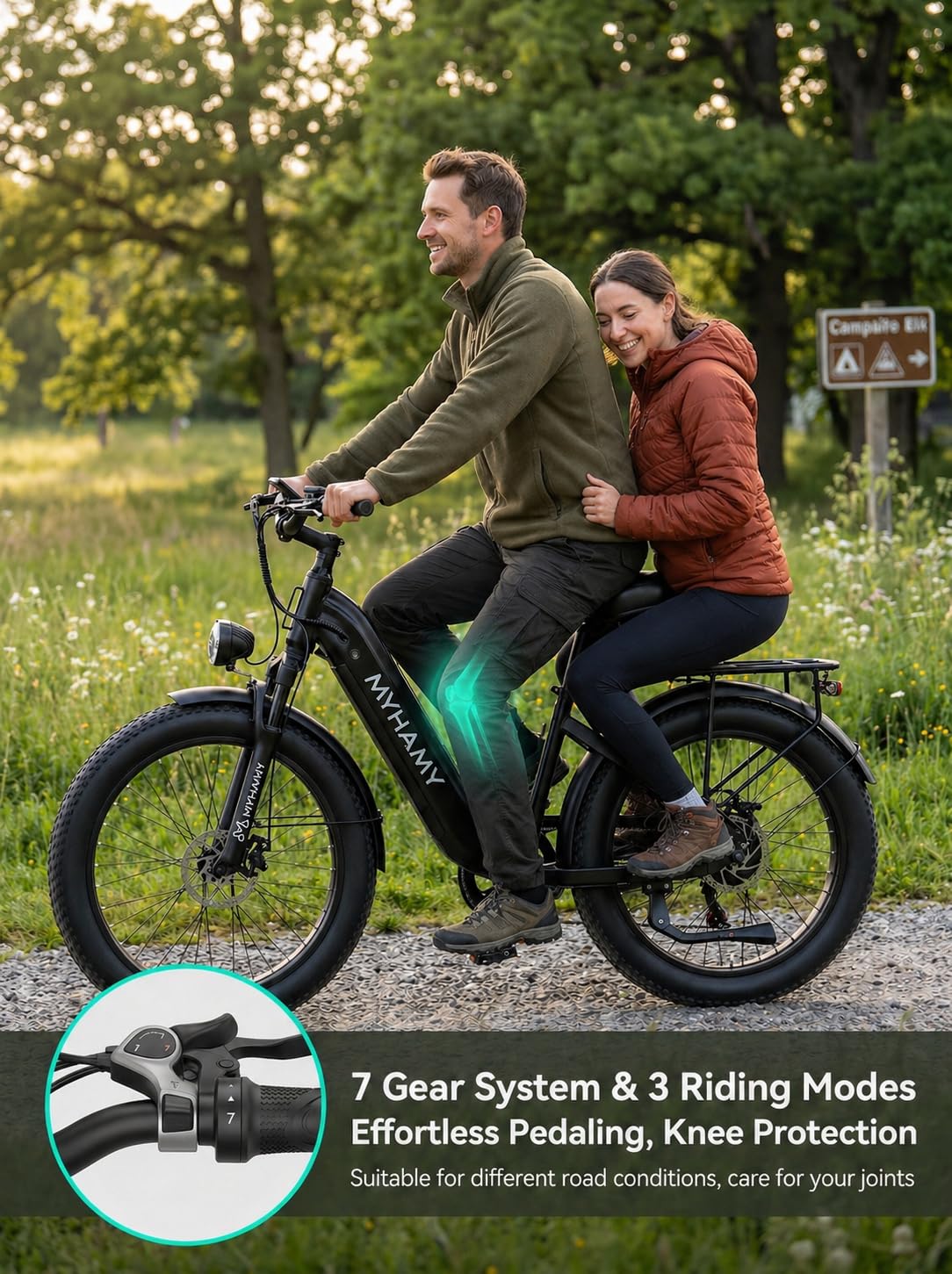 2000W Electric Bike 24 Fat Tire 48V 18Ah Step-Thru Y1554
