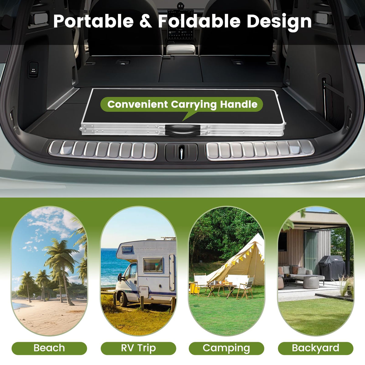 Folding Picnic Table with Carry Bag U37949