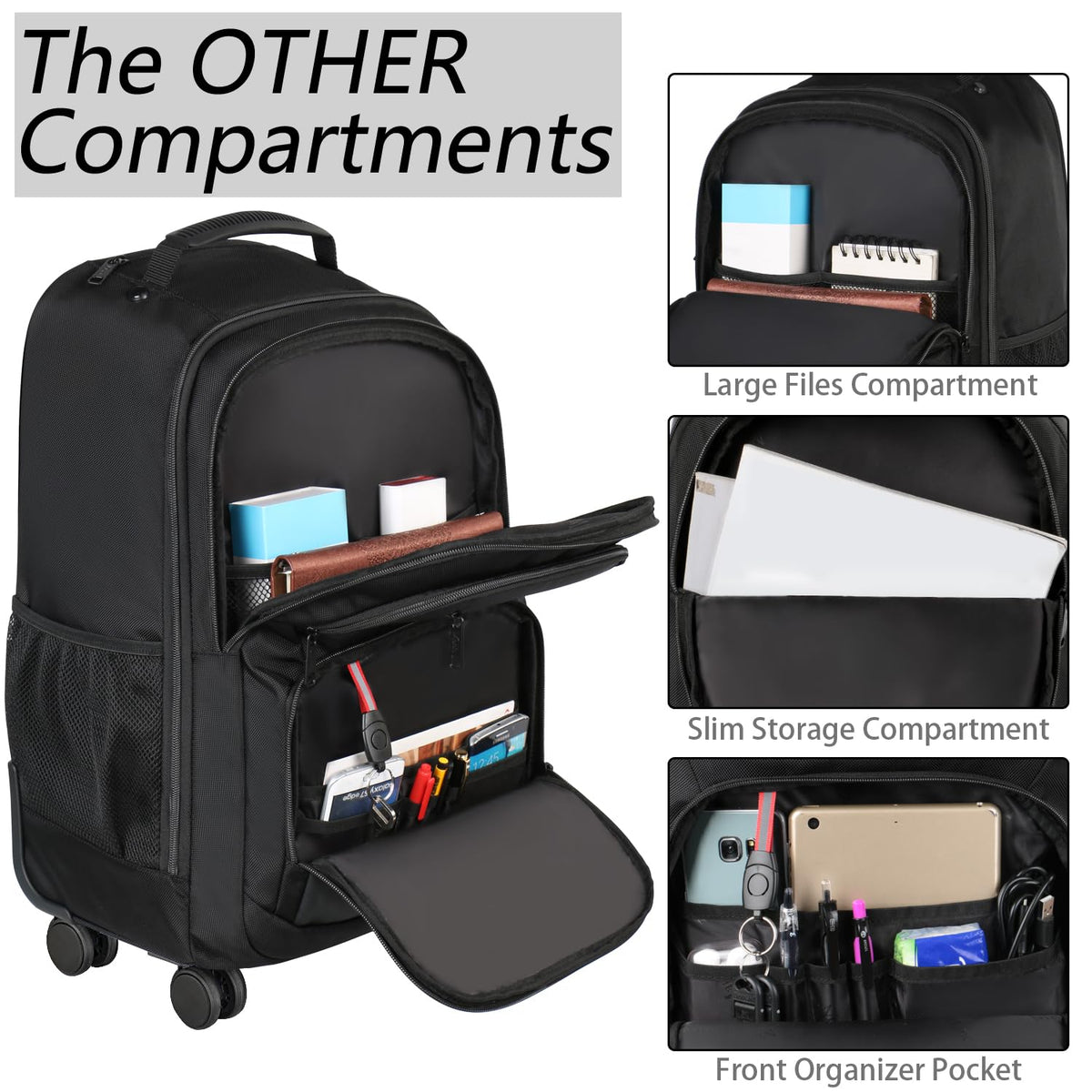 Rolling Backpack with 4 Wheels G29020
