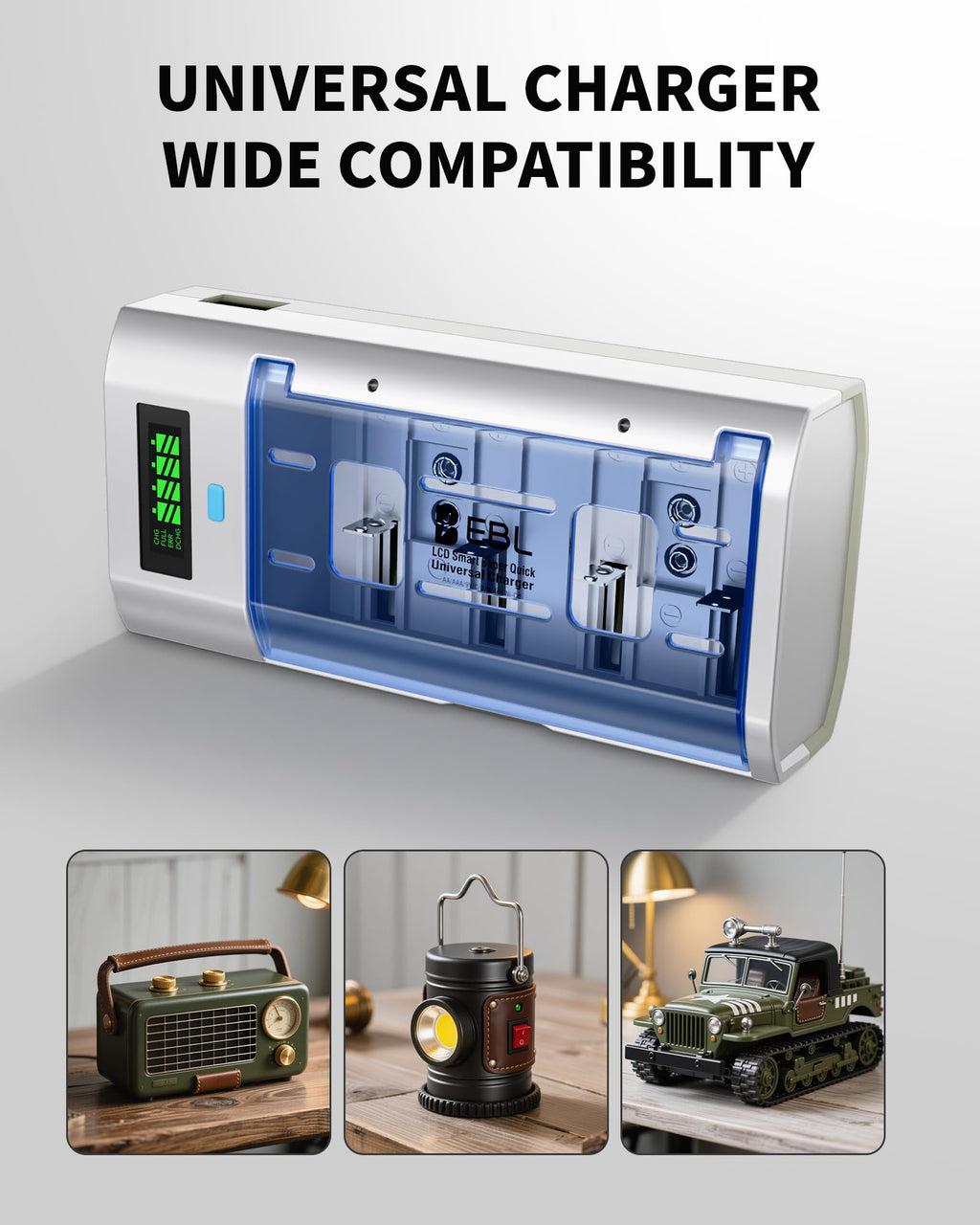 Rechargeable Batteries and Universal Battery Charger Q68451