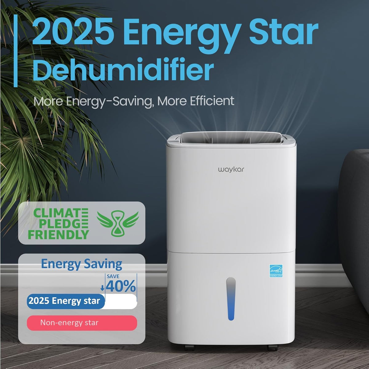 80 Pints Energy Star Dehumidifier with Drain Hose I23931