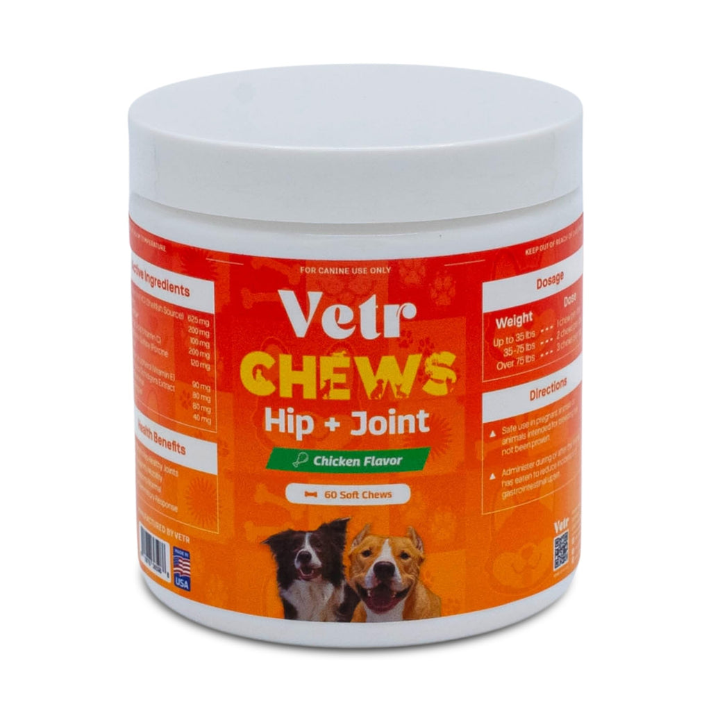 Chicken Flavored Hip and Joint Chews for Dogs, 60 Chewable Tablets D2577
