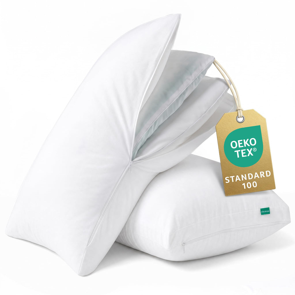 King Size Set of 2 Adjustable Memory Foam Bed Pillows L32943