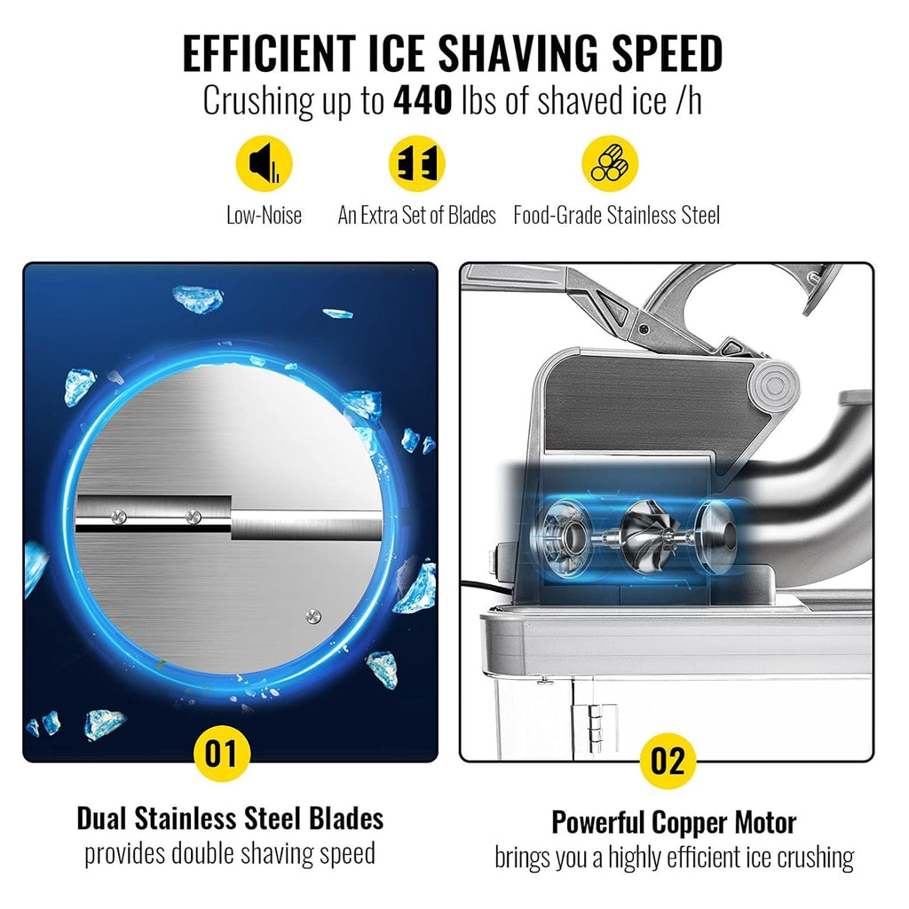110V 300W Stainless Steel Electric Ice Crusher S210517