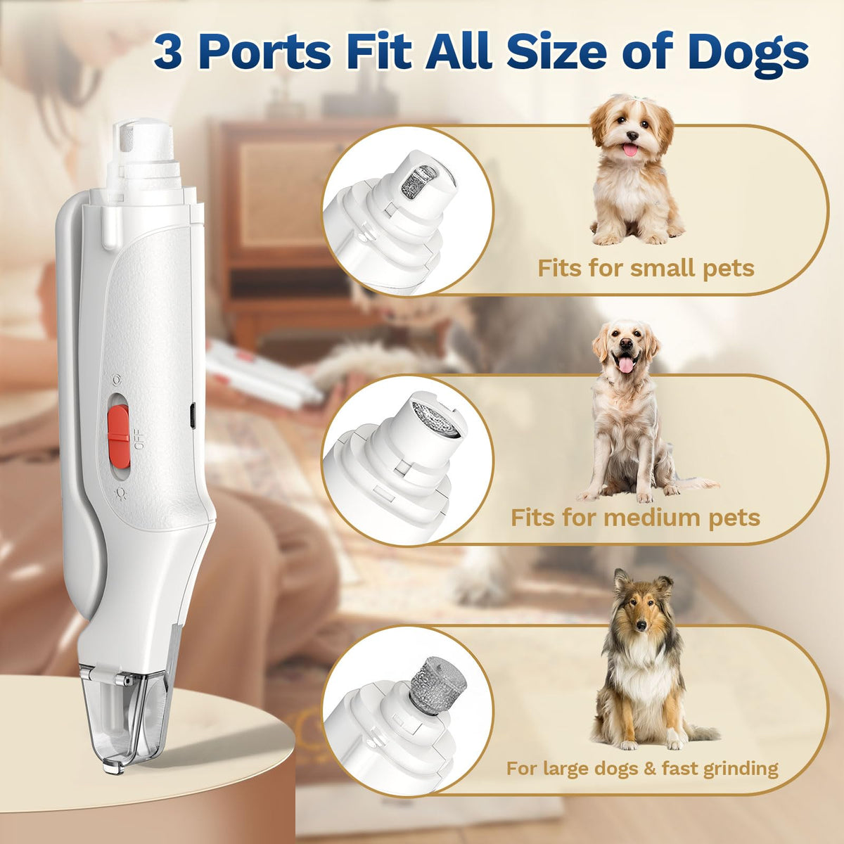 2-in-1 Dog & Cat Nail Clippers and Grinder B8173