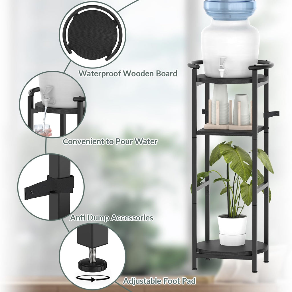 Black 5 Gallon Water Jug Stand B9594