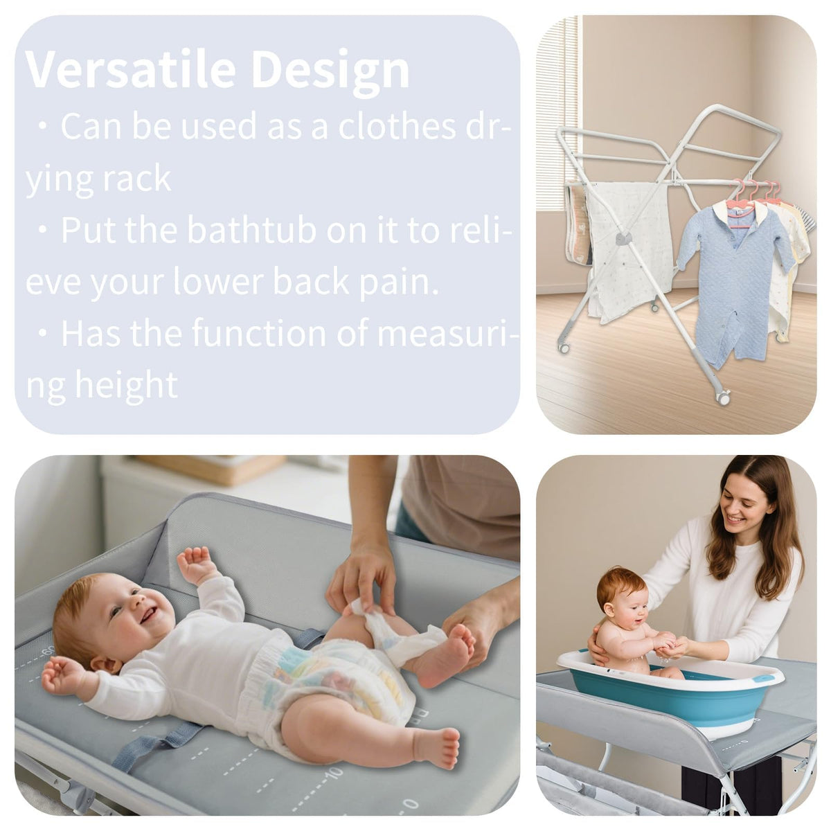 Portable Folding Baby Changing Table with Safety Belt L557129