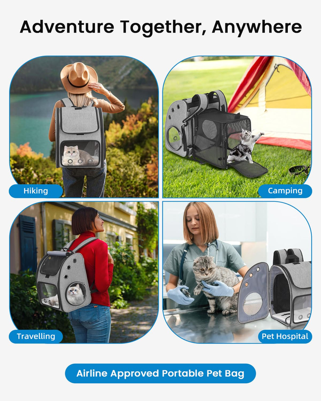Expandable Cat Backpack Carrier O399