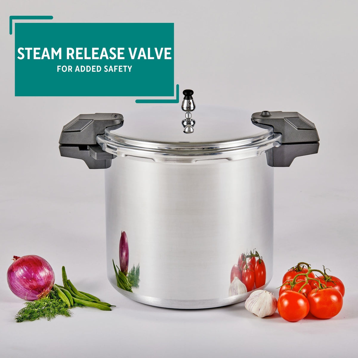 22 Qt Aluminum Pressure Canner with 3 Regulators G253498