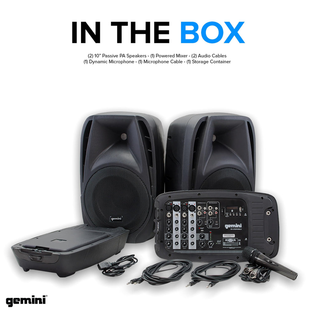 Portable PA System with Dual 10" Speakers V15393