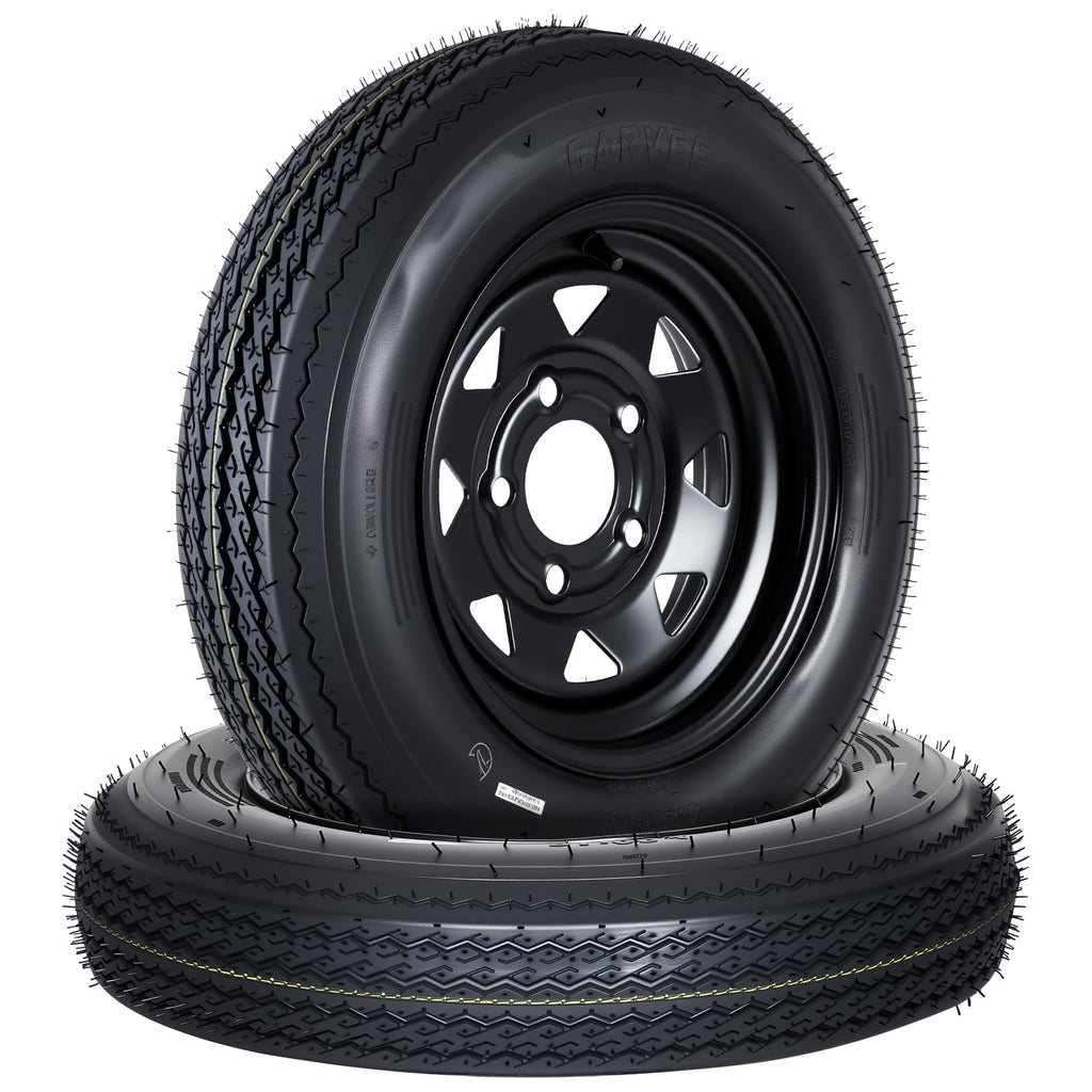 2-Pack 4.80-12 Trailer Tires with 12" Rims B82273