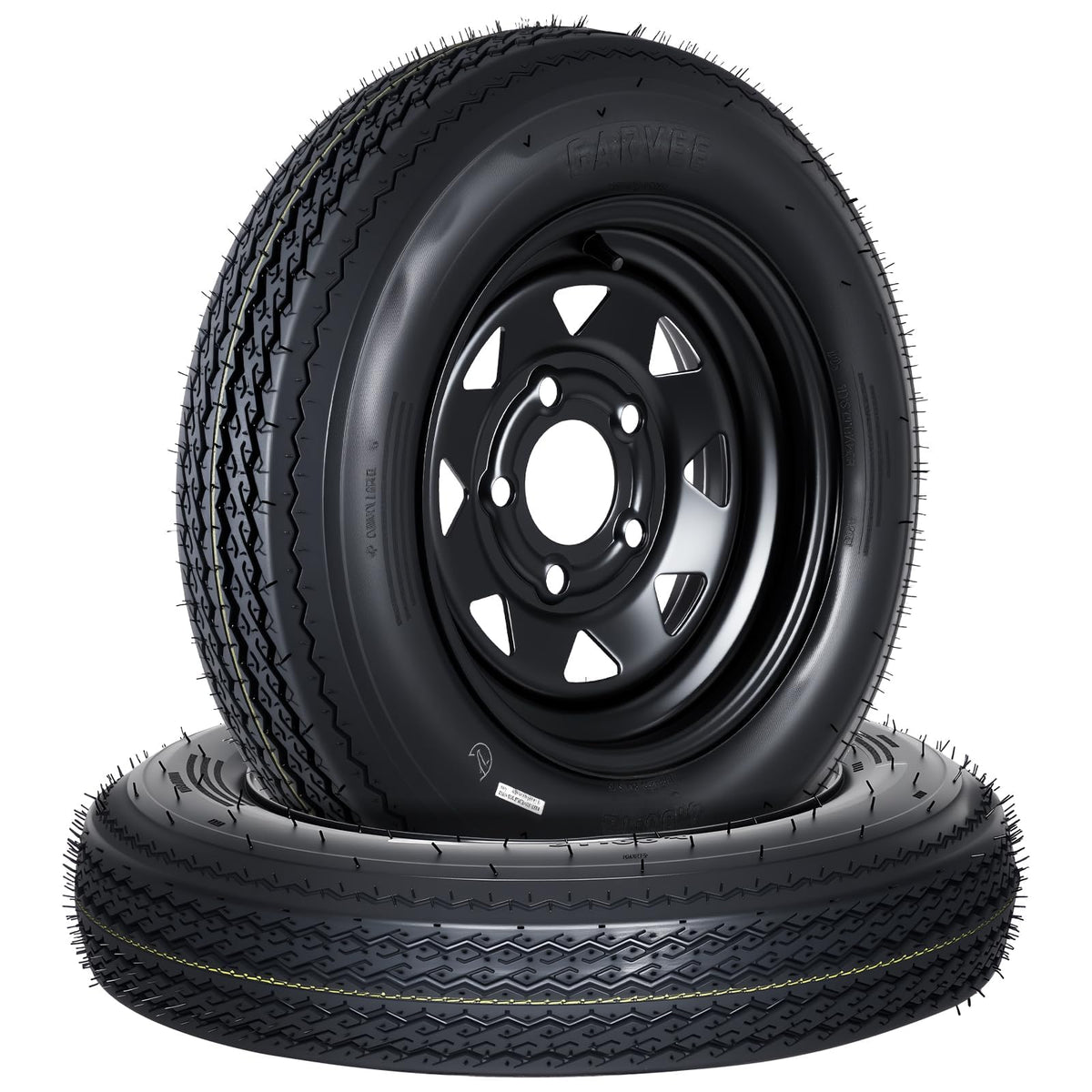 2-Pack 4.80-12 Trailer Tires with 12" Rims B82273