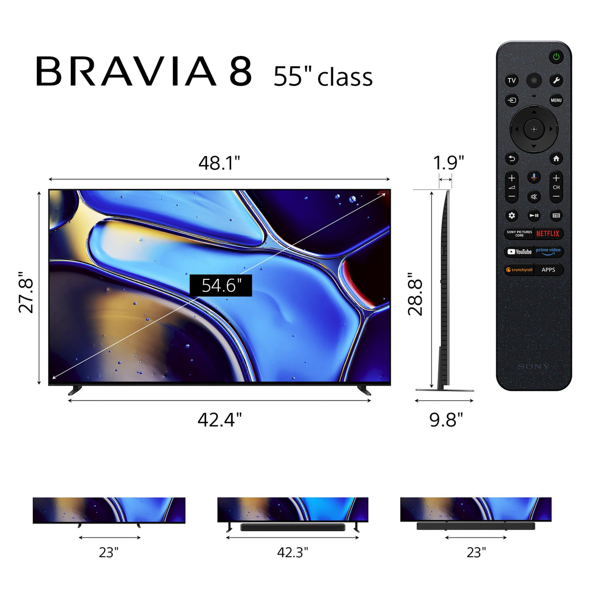 55 Inch OLED 4K HDR Smart Google TV U187609