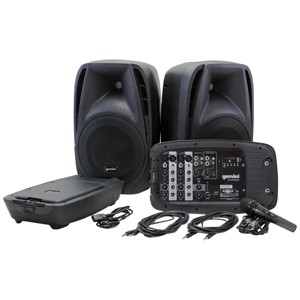 Portable PA System with Dual 10" Speakers V15393