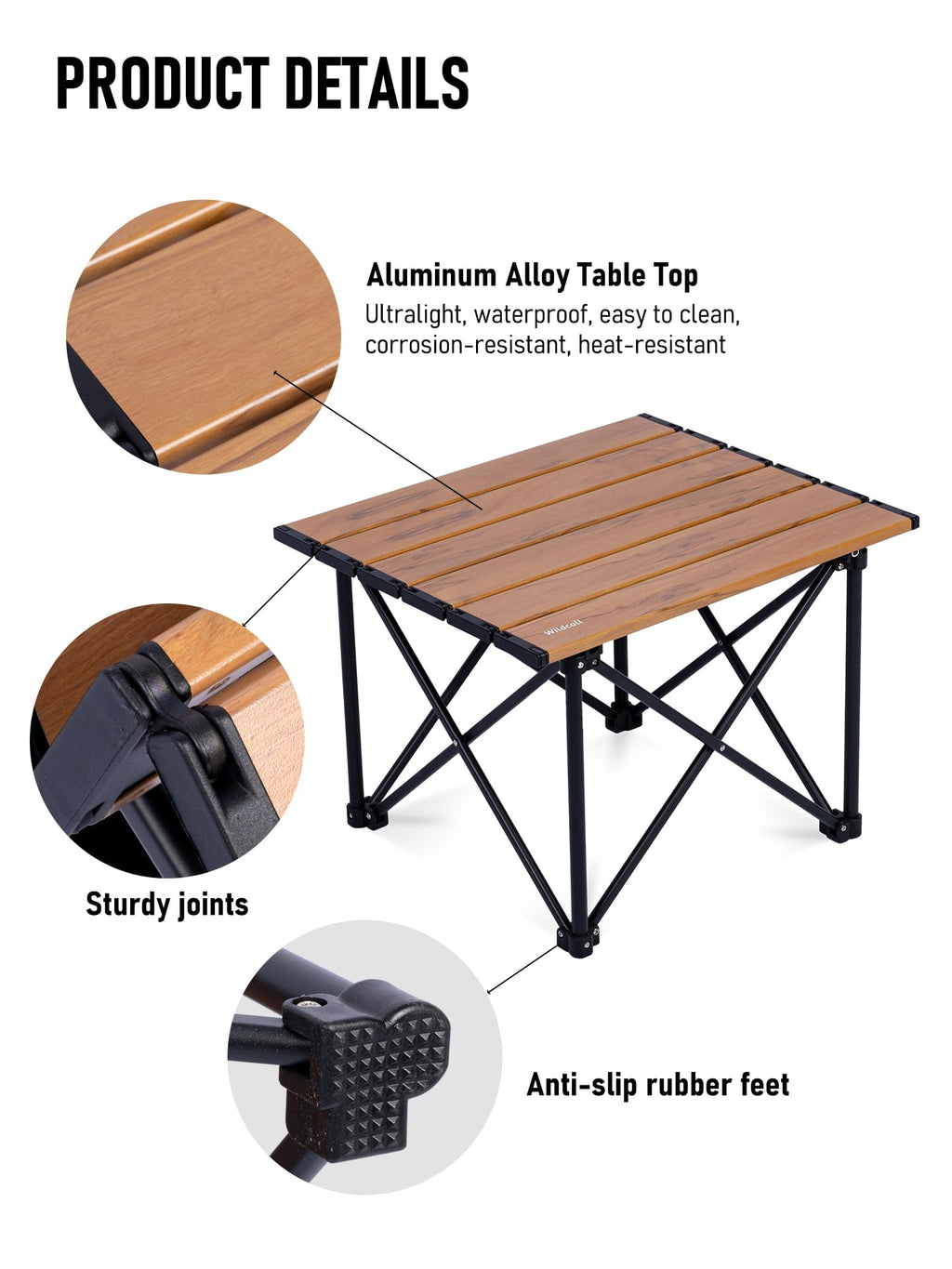 Ultralight Compact Aluminum Folding Camping Table R47366