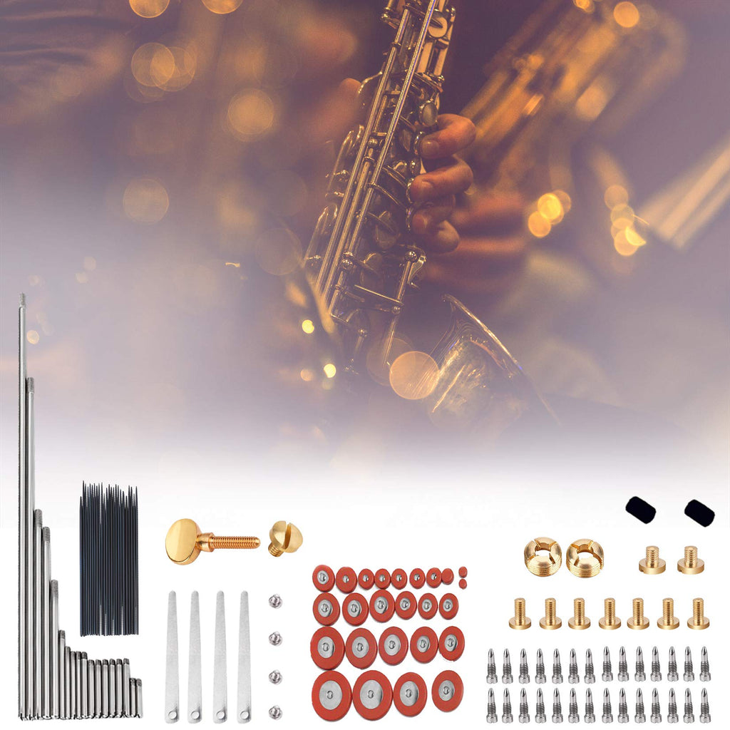Alto Sax Repair Parts Screws and 25pcs Sax Pads E61583