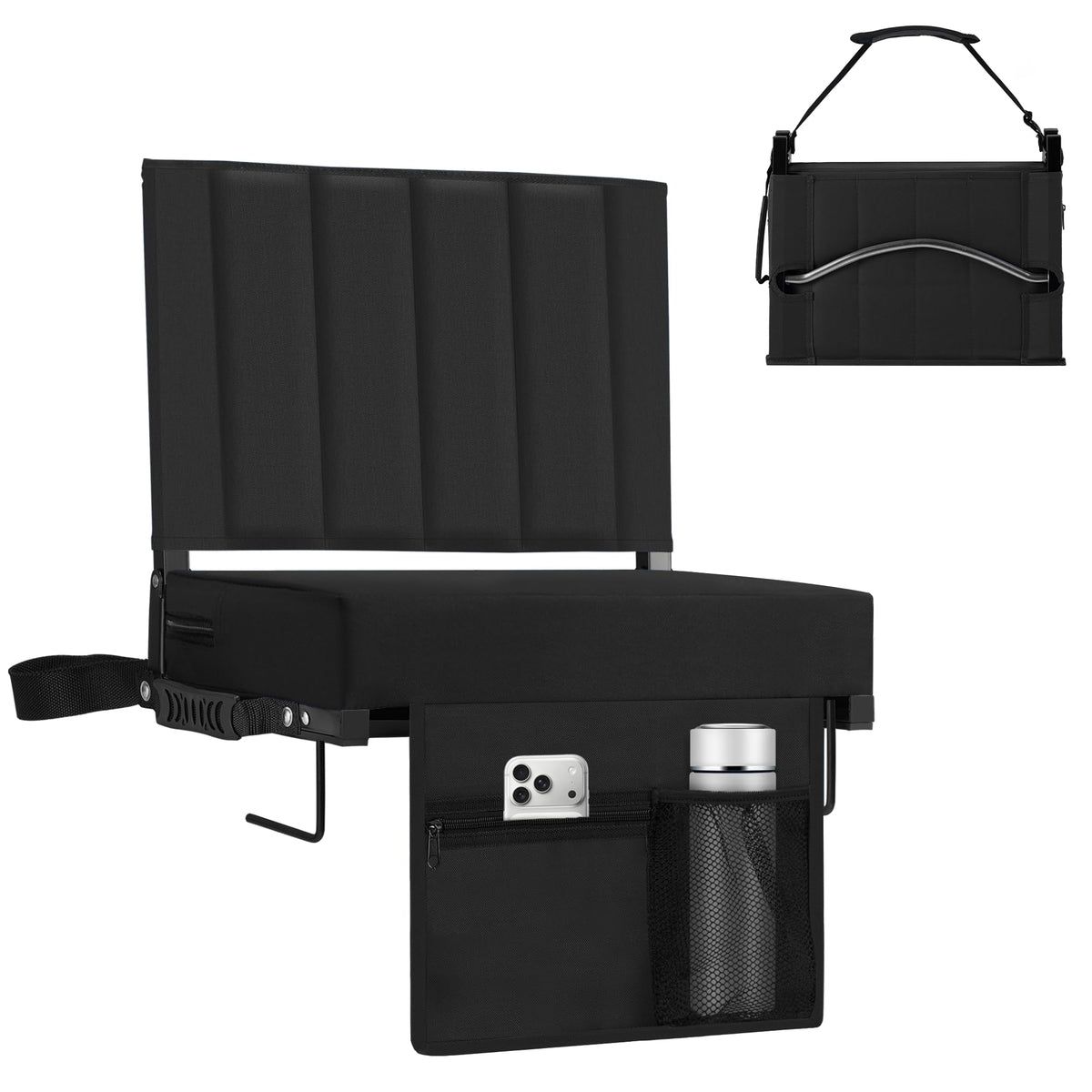 Portable Folding Stadium Seat with Back Support 2 Pack H4078