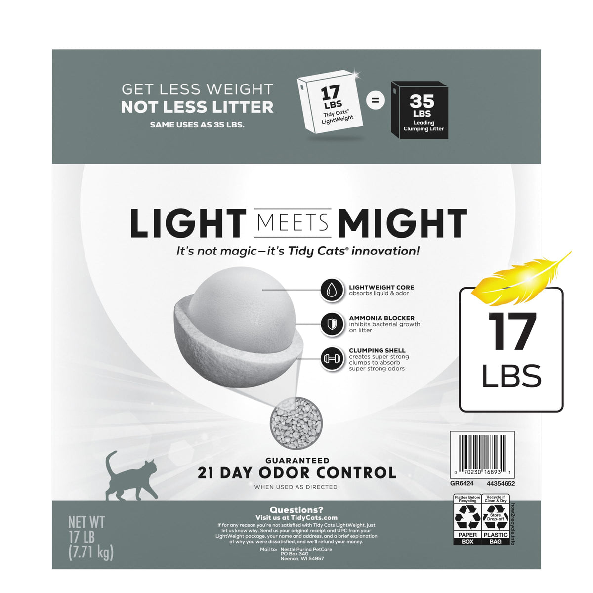 4-in-1 Strength Cat Litter, 17 lb G55426