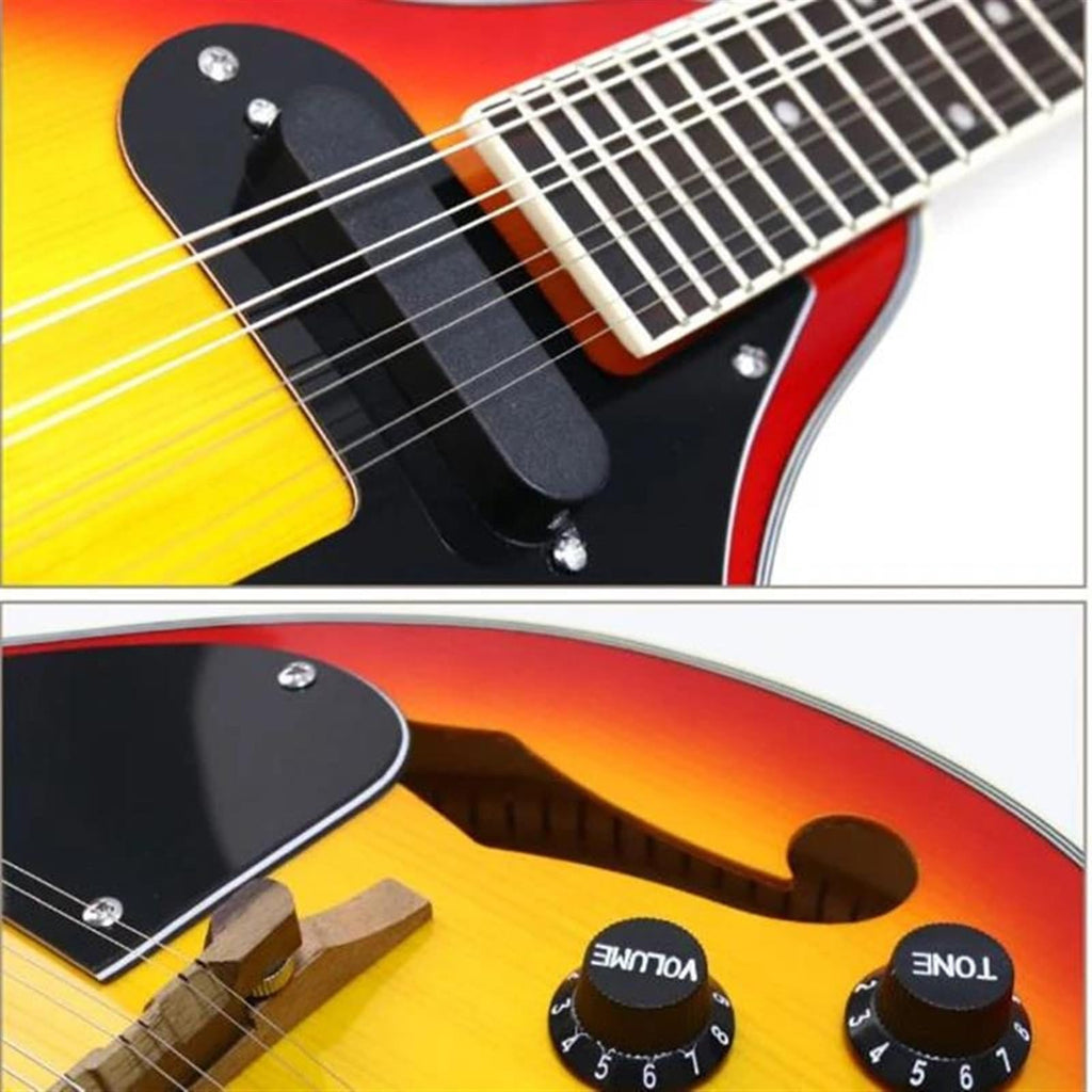 8 Strings Sunburst Mandolin Instrument L3368
