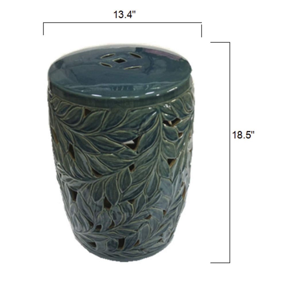 Teal Indoor/Outdoor Garden Stool X1894