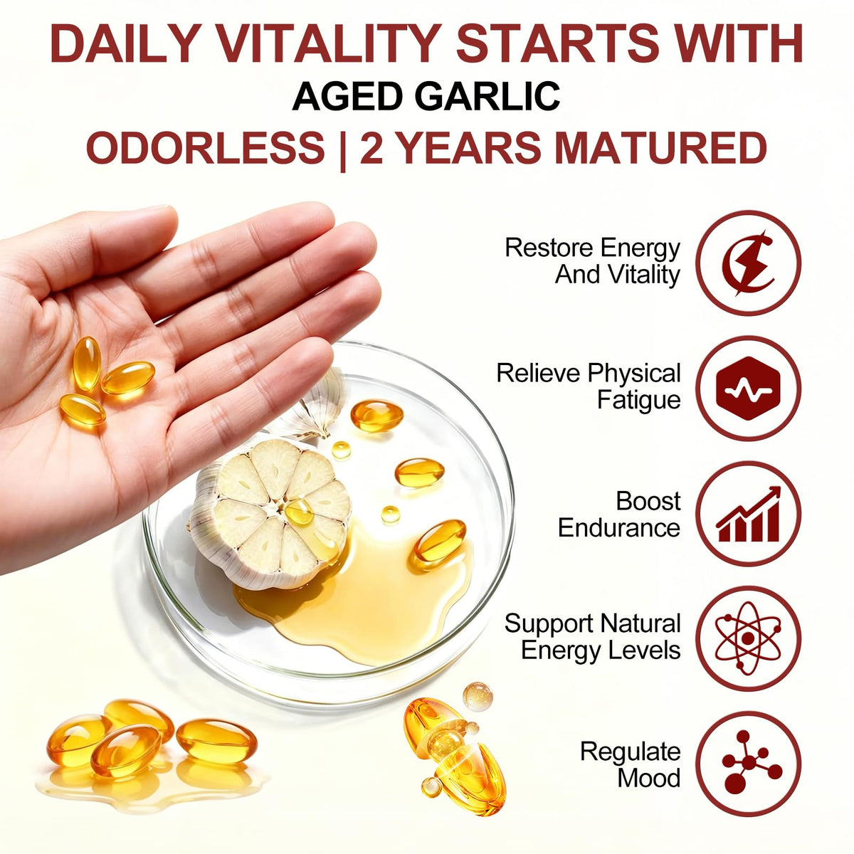 Odorless Garlic Supplement 300 Count Softgels S130466