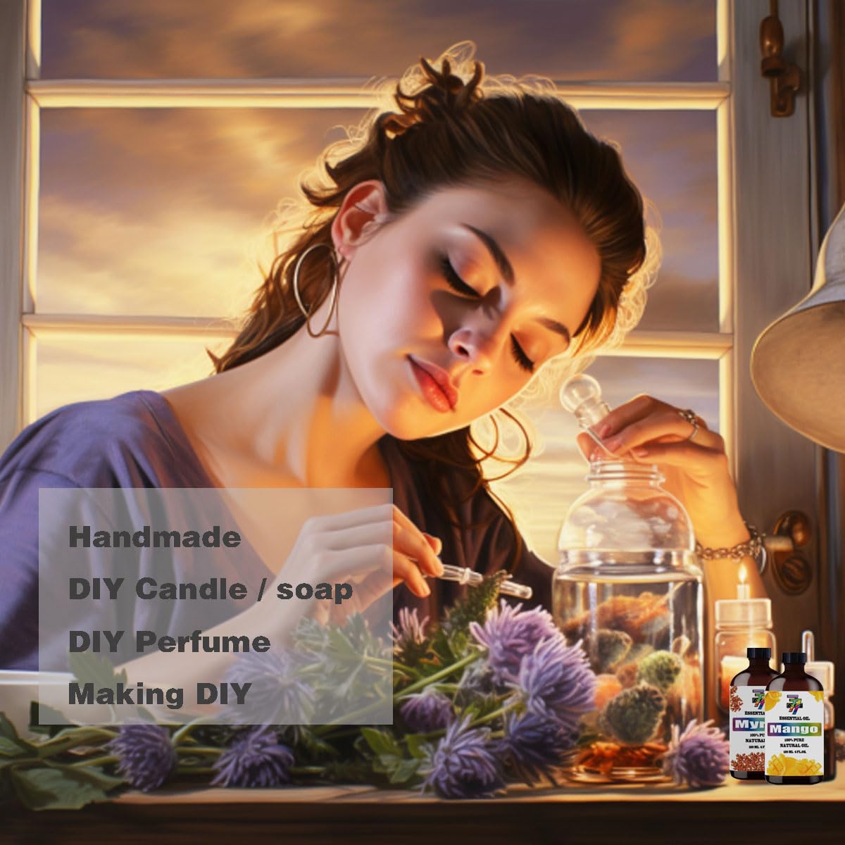 4 Fl Oz Lavender and Marjoram Essential Oil Sets D131734