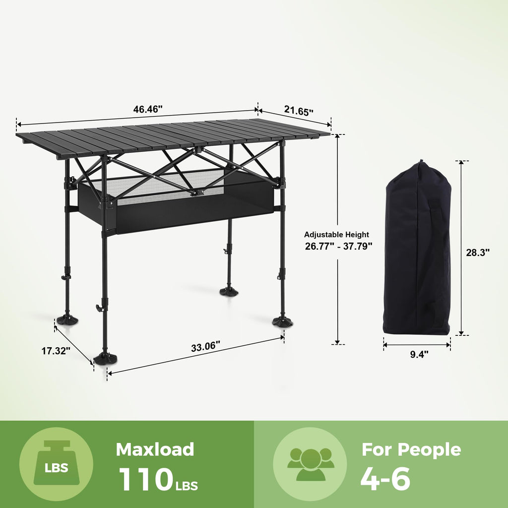Folding Aluminum Camping Table O148