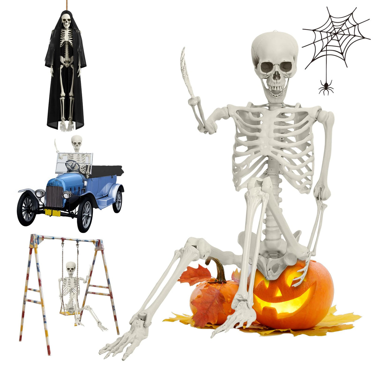 5.4FT Posable Life Size Skeleton E7913
