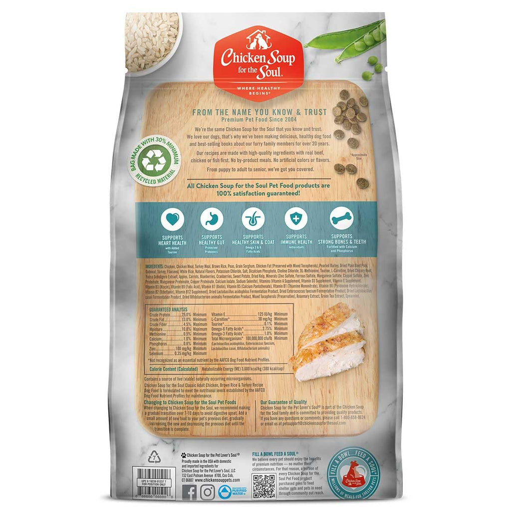 Chicken Brown Rice & Turkey Dry Dog Food 13.5lb I35110