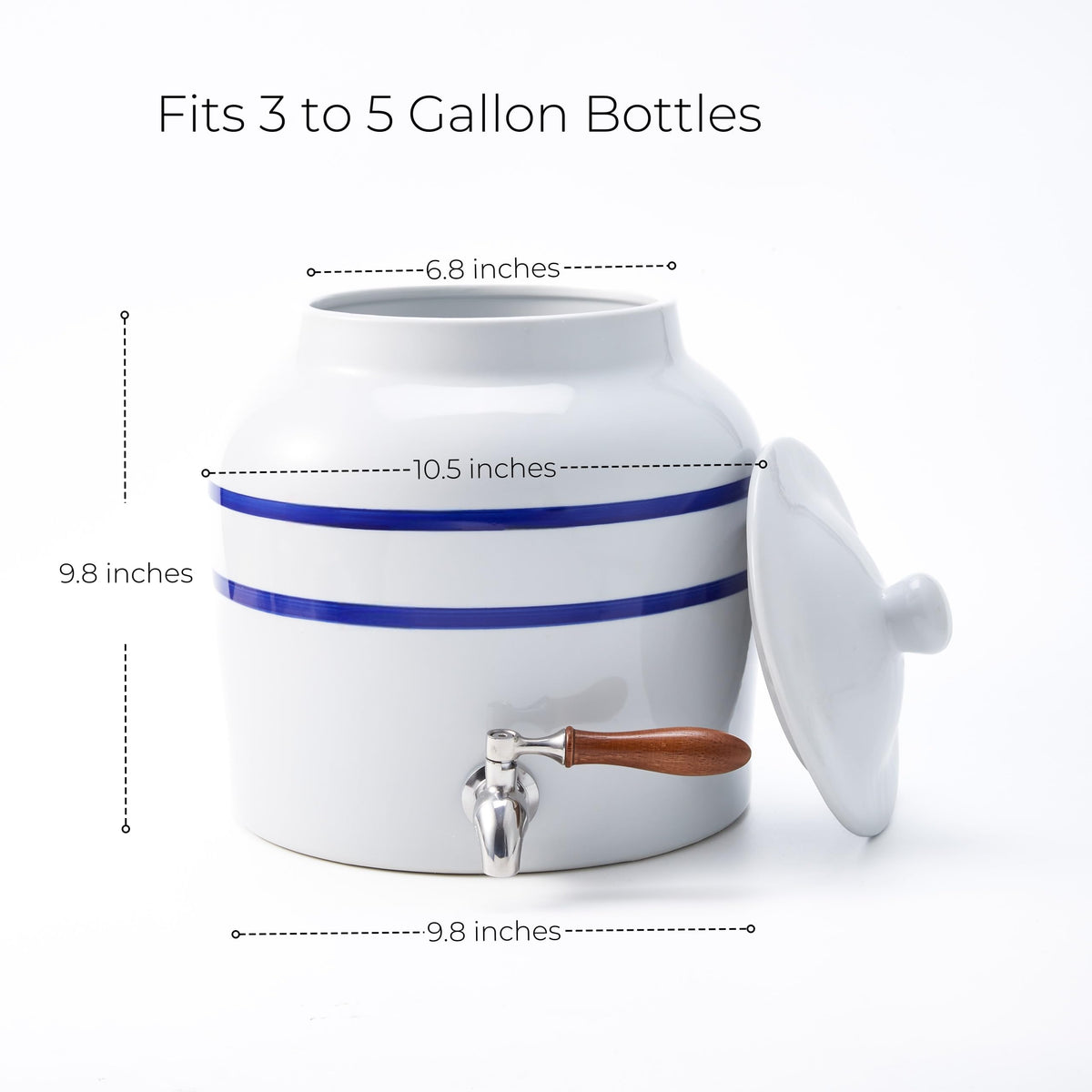 Ceramic Water Dispenser for 3-5 Gallon Bottles A321241