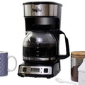 12-Cup Programmable Drip Coffee Maker with Glass Pot D705952