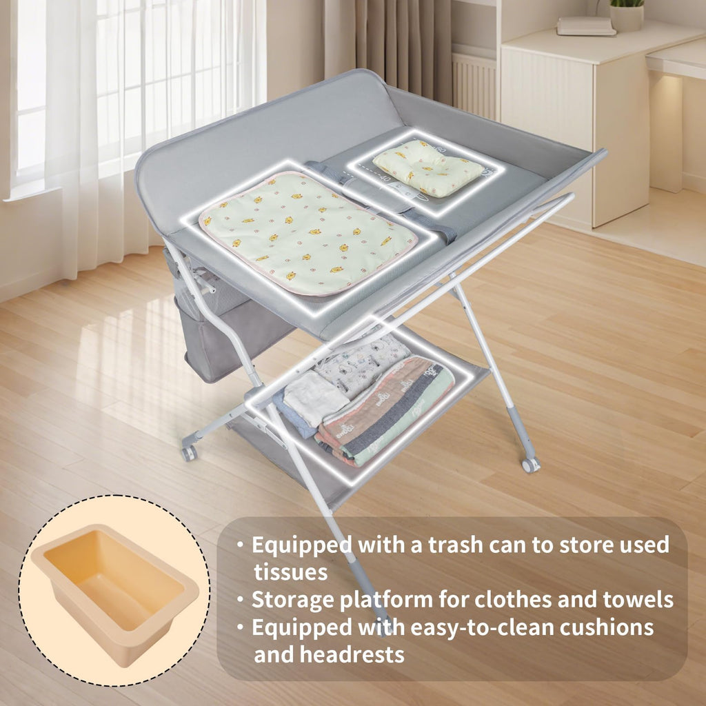Portable Folding Baby Changing Table with Safety Belt L557129