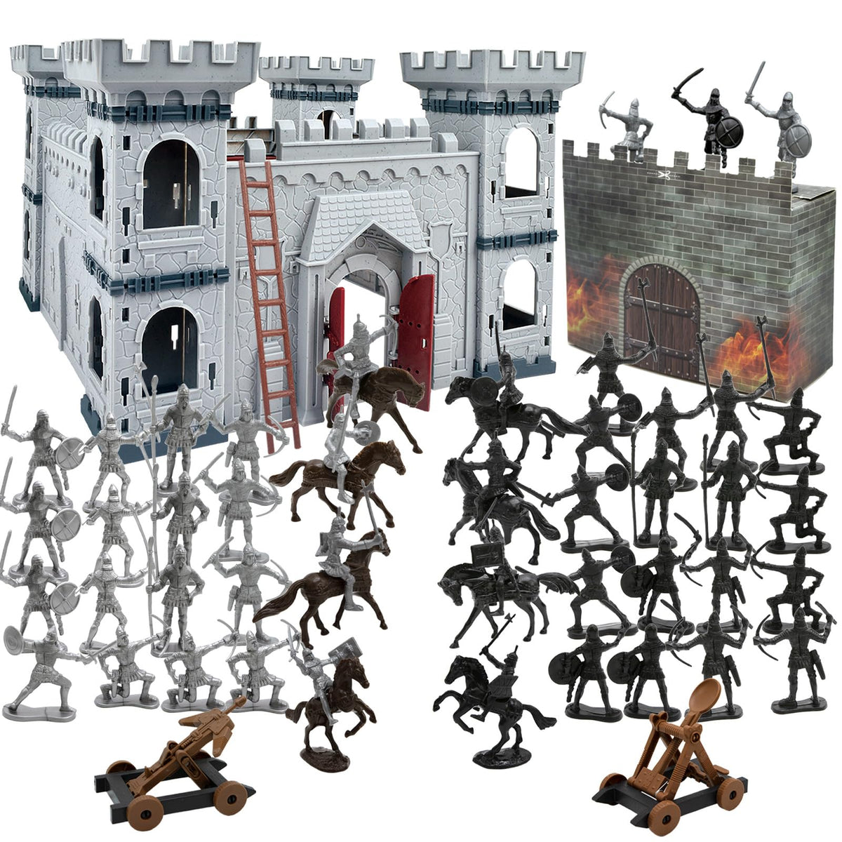 Medieval Castle Toy Knights Army Men Playset F8007