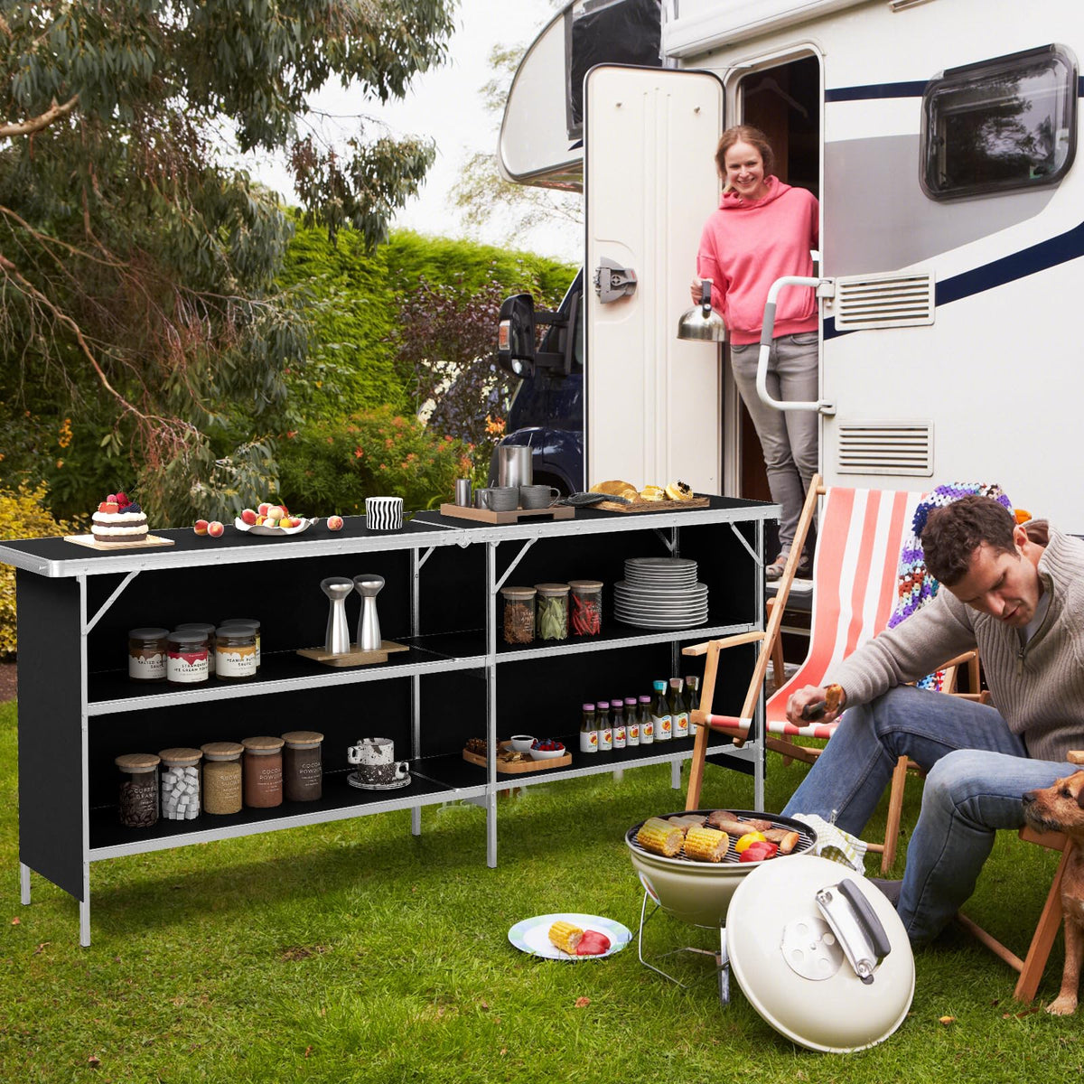 Folding Picnic Table with Carry Bag U37949