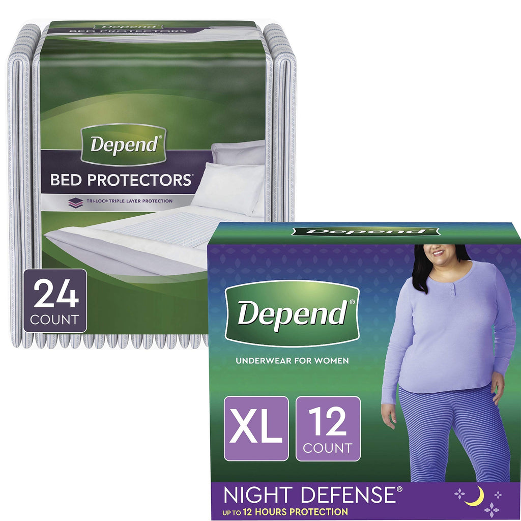 Blush XL Incontinence Underwear and Disposable Bed Pads C693749