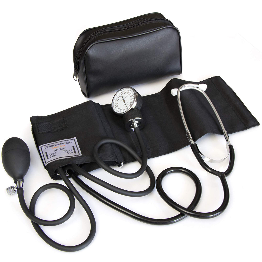 Manual Blood Pressure Monitor with 13-17 Inches Cuff and Attached Stethoscope L6142