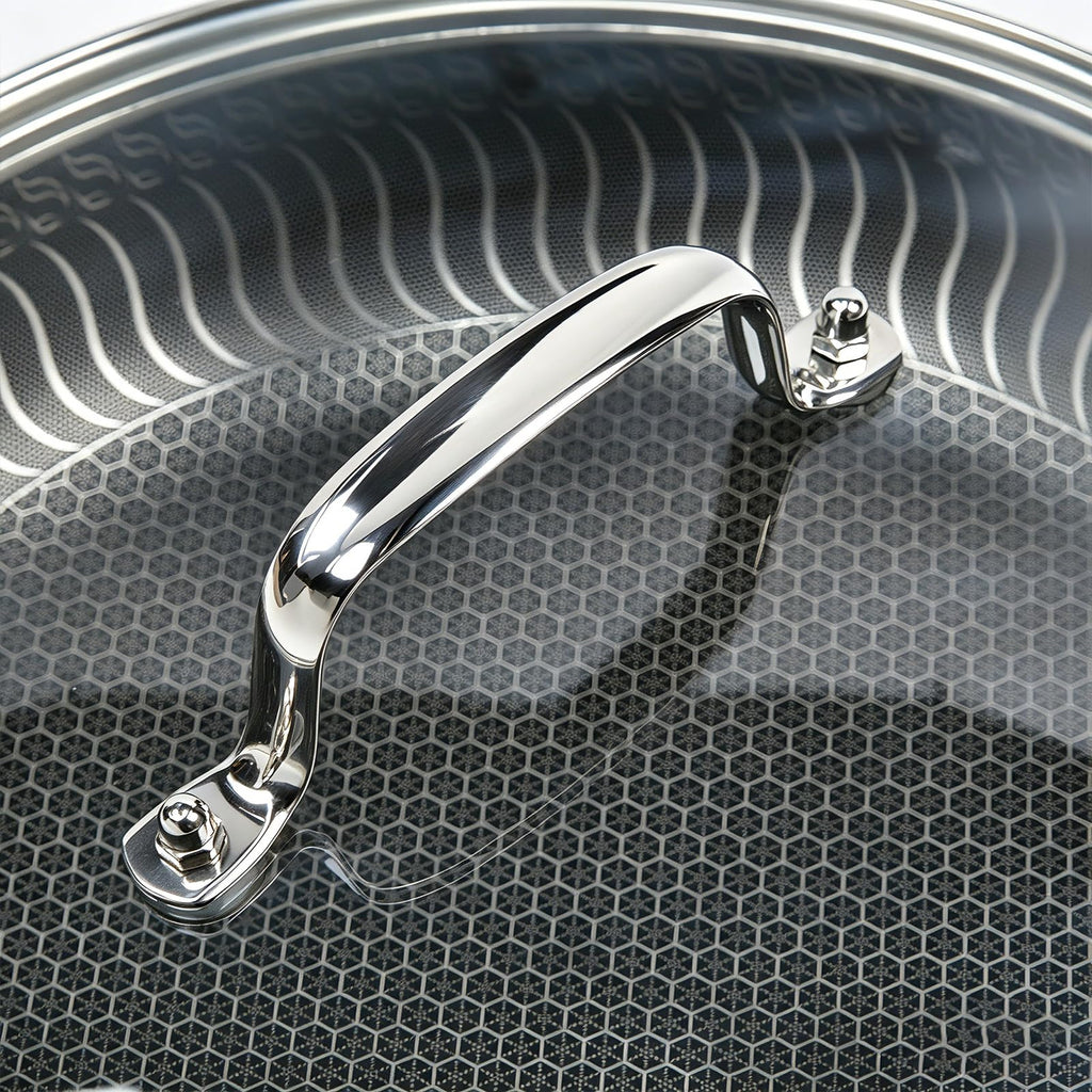 11 IN Glass Lid with Stainless Steel Handle G3347