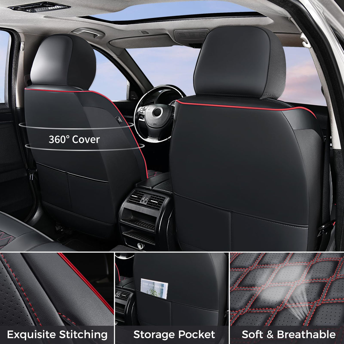 Seat Covers 4 Door Without Rear Cupholder X3963