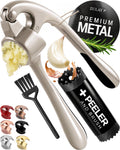 Garlic Press Set with Silicone Peeler & Brush D61531